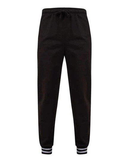 Front Row Joggers With Striped Cuffs