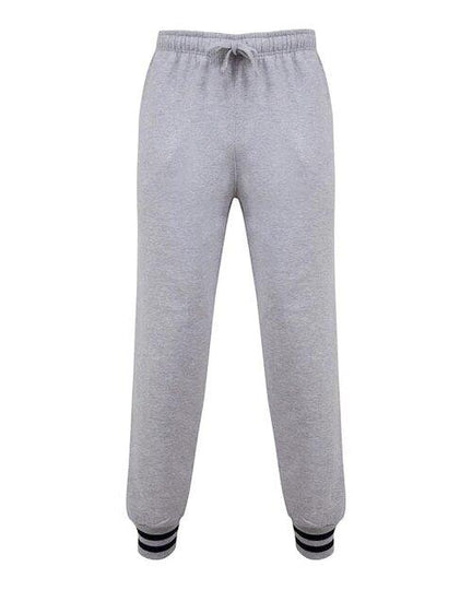 Front Row Joggers With Striped Cuffs