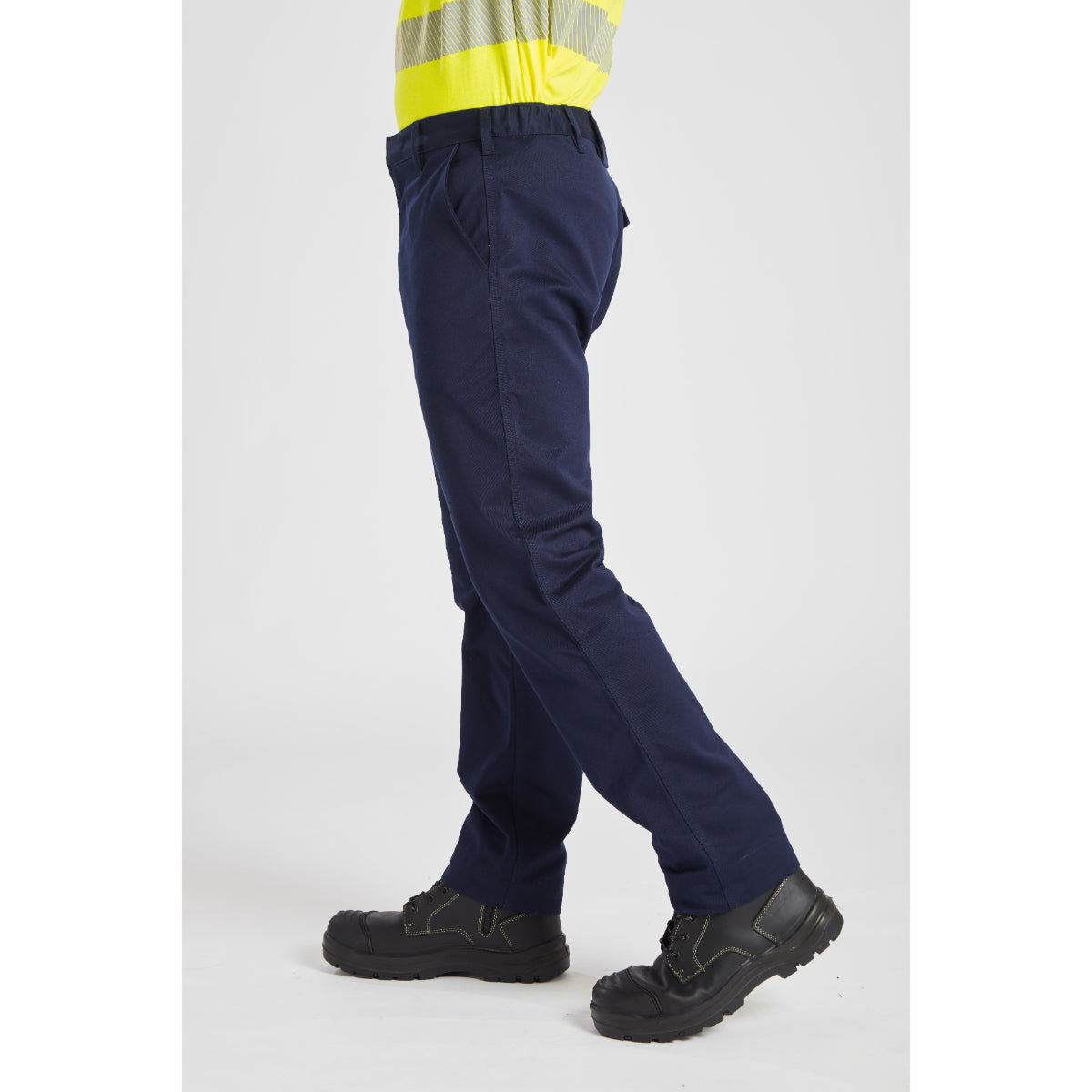 Side view of the Portwest FR Molten Metal Trouser FR64.