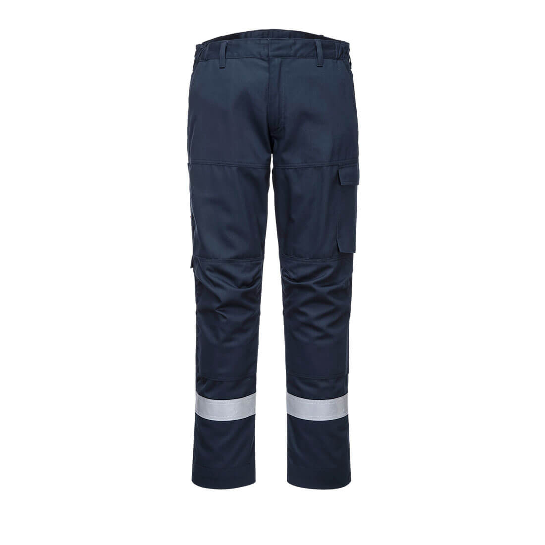 Portwest Bizflame Industry Trousers FR66 in navy, front view