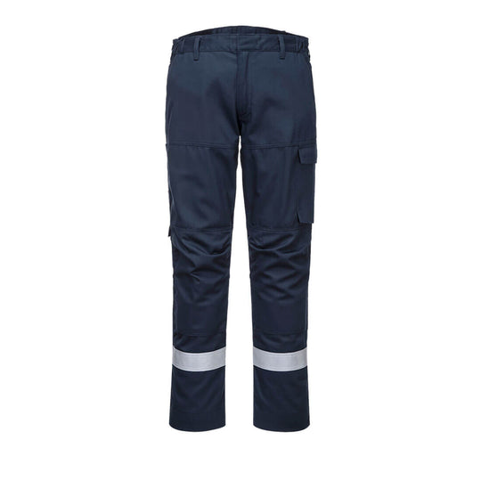 Portwest Bizflame Industry Trousers FR66 in navy, front view