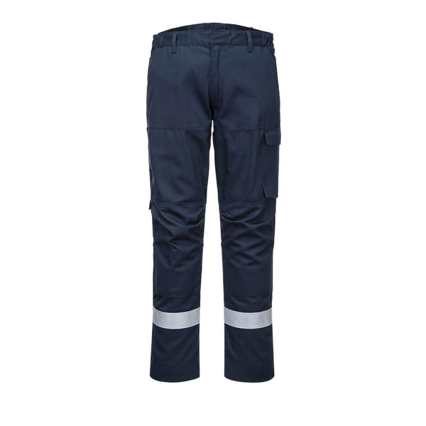 Portwest Bizflame Industry Trousers FR66 in navy, front view