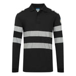 Portwest PW3 Modaflame Knit FR Long Sleeve Polo Shirt - thumbnail 3