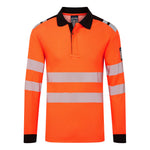 Portwest PW3 Modaflame Knit HVO FR Long Sleeve Polo Shirt - thumbnail 2