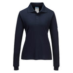 Portwest Modaflame Knit FR Women's Long Sleeve Polo Shirt - thumbnail 2