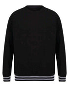 Front Row Sweat With Striped Cuffs