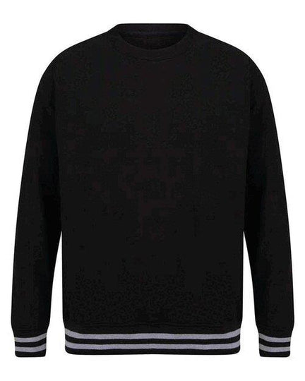 Front Row Sweat With Striped Cuffs