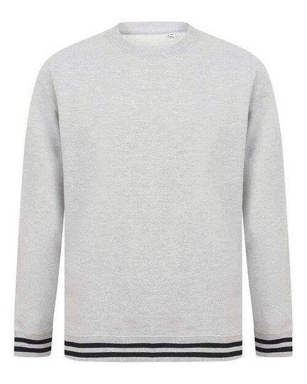 Front Row Sweat With Striped Cuffs