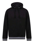 Front Row Hoodie With Striped Cuffs