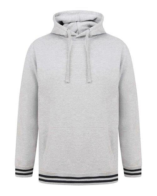 Front Row Hoodie With Striped Cuffs