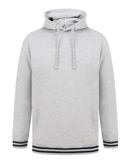 Front Row Hoodie With Striped Cuffs