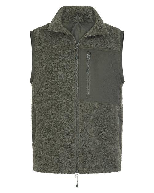 Front Row Recycled Sherpa Gilet