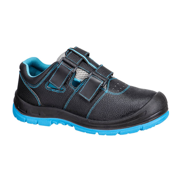Portwest Sandal S1P SR FO in navy blue and blue colour