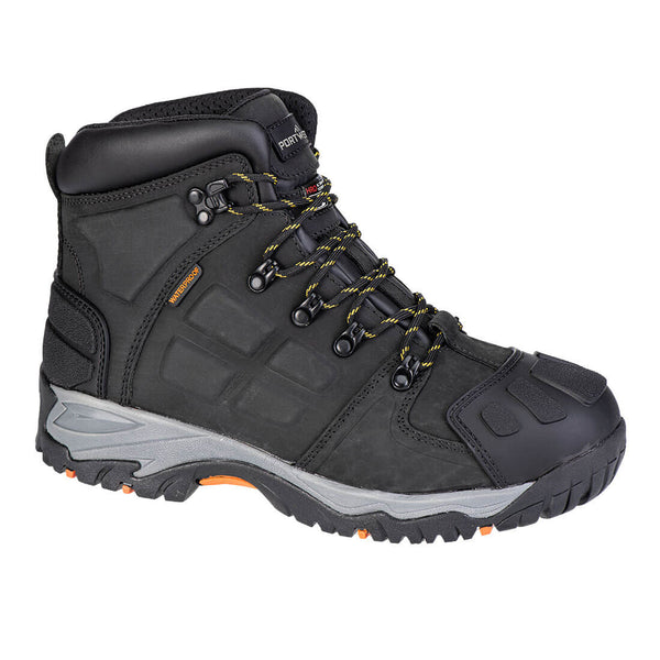 Portwest Steelite Monsal S3 black safety boot with water-resistant leather upper