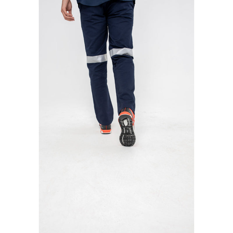 On-site professional wearing SBP-rated Portwest safety trainers for comfort