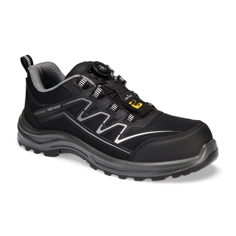 Portwest Composite KPU and Mesh Trainer S1PS ESD SR FO