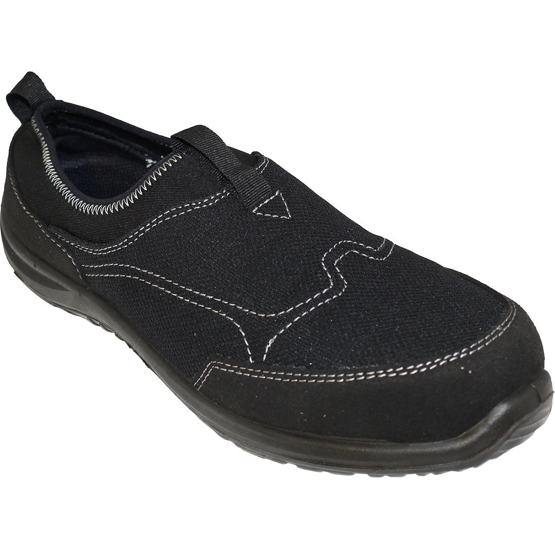 Portwest Steelite Tegid Slip On Trainer S1P in black colour