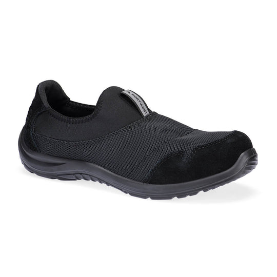 Portwest Steel Textile Slip On Shoe S1P SR FO ESD