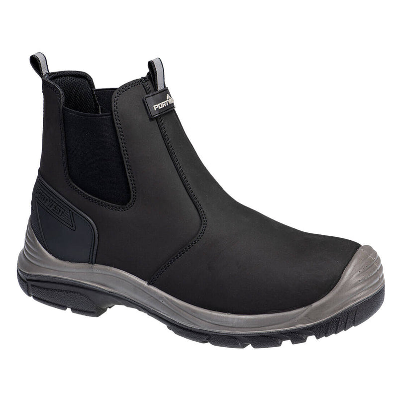 Portwest Rafter Dealer Boot S7 SR SC FO in black colour
