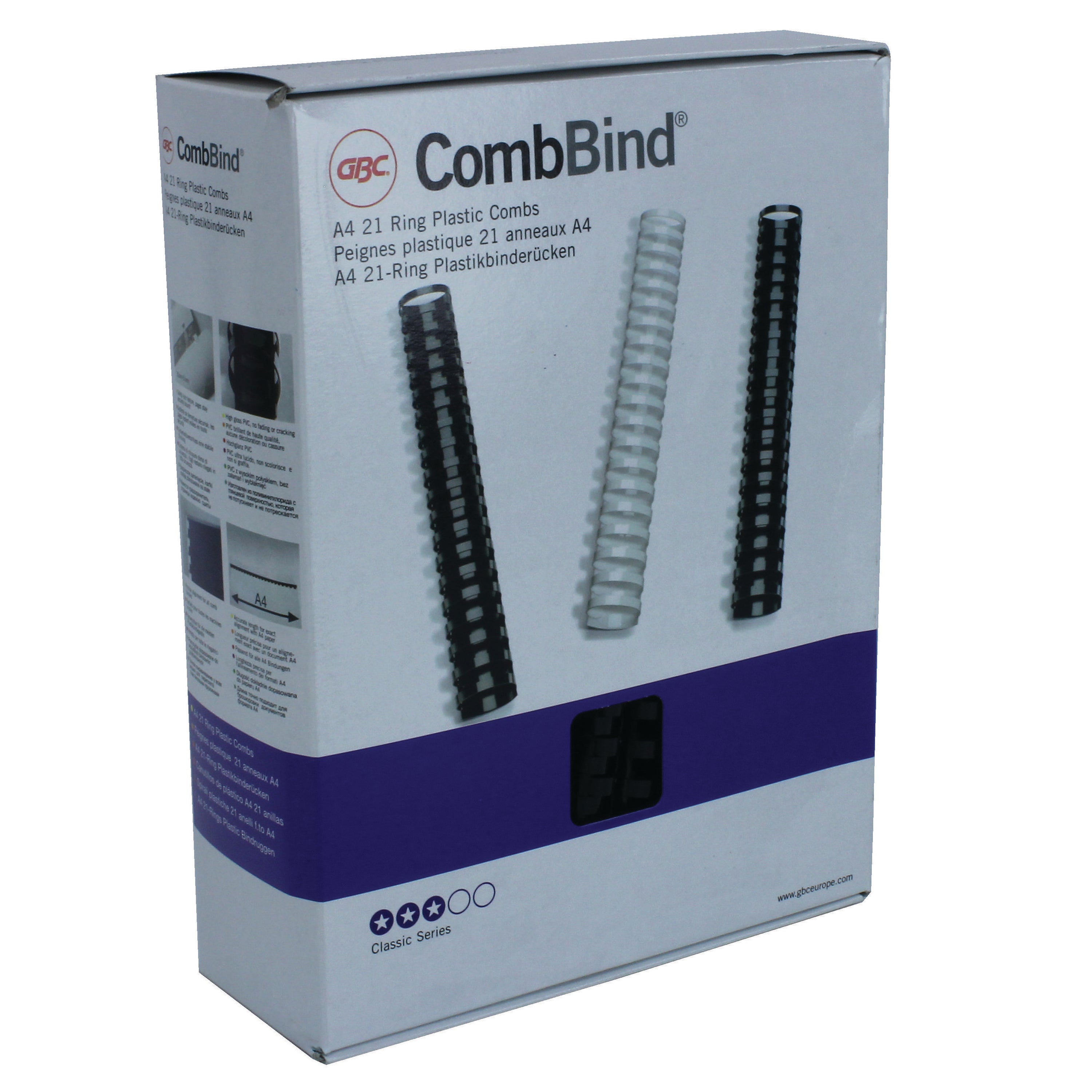 GBC Combbind A4 16mm Binding Combs Black – (Pack of 100)