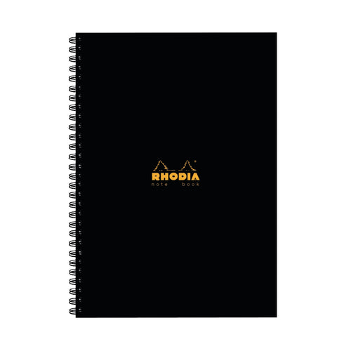 Rhodia Business A4 Book Wirebound Hardback 160 Pages Black (Pack of 3) 119232C