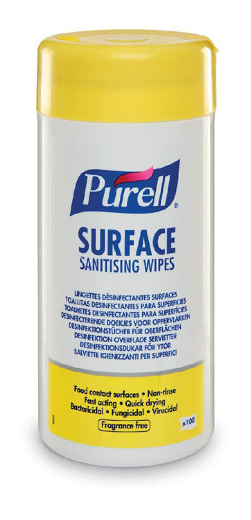 Go-Jo Purell Surface Sanitising Wipes (Tub)