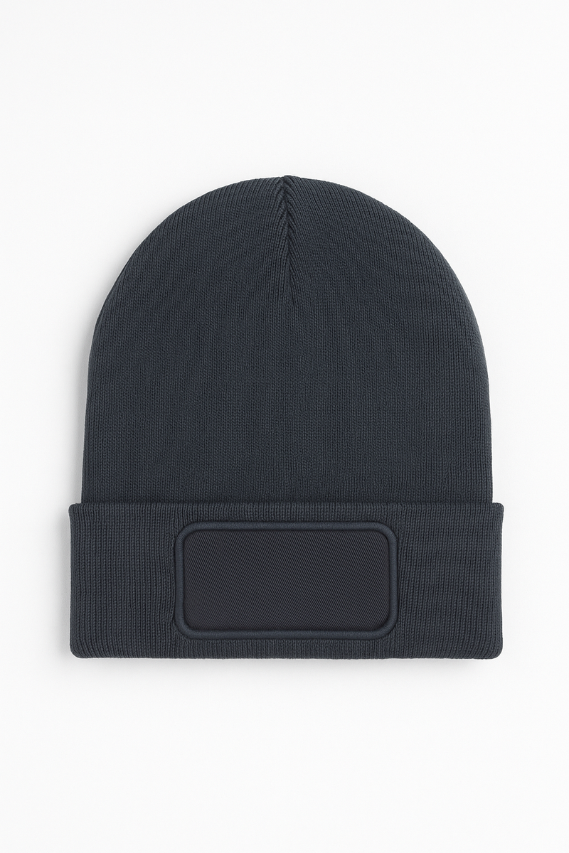 Uneek Rectangular Patch Beanie - UC411