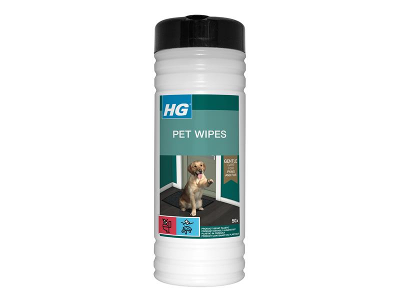 H G Pet Wipes Tub of 50