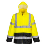 Portwest Hi-Vis Contrast Classic Rain Jacket - thumbnail 5