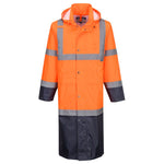 Portwest Hi-Vis Contrast Raincoat 122cm - H446 - thumbnail 3