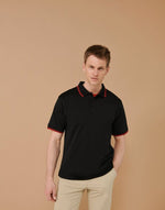 Henbury Coolplus Short Sleeve Tipped Polo Shirt - thumbnail 1