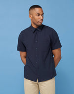 Henbury Wicking Anti-Bacterial Polyester Quick Dry Short Sleeve Shirt - thumbnail 4