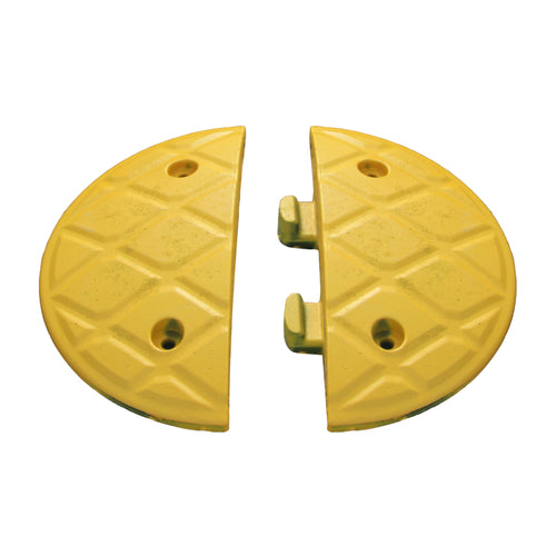 JSP 5cm End Caps for Jumbo - Yellow (Pair)