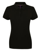 Henbury Ladies Microfine Cotton Pique Polo Shirt