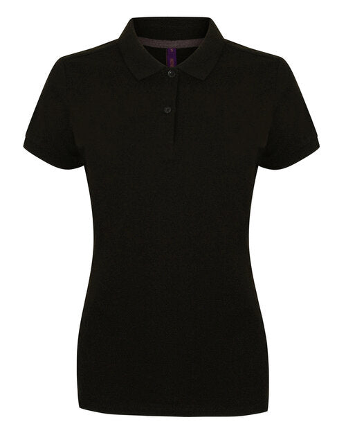 Henbury Ladies Microfine Cotton Pique Polo Shirt