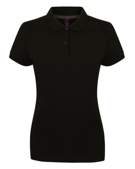 Henbury Ladies Microfine Cotton Pique Polo Shirt