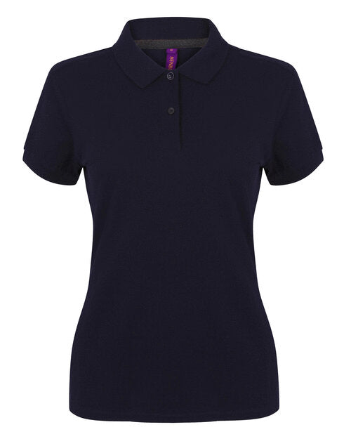 Henbury Ladies Microfine Cotton Pique Polo Shirt