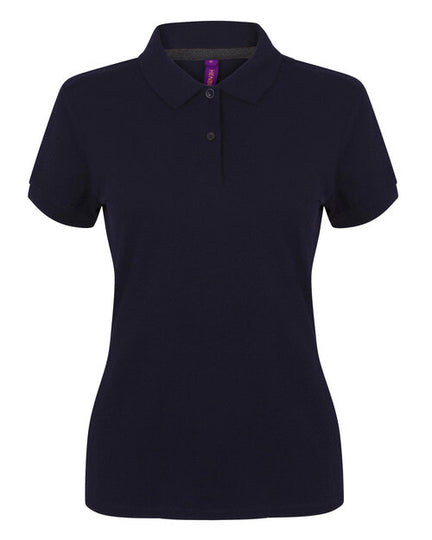 Henbury Ladies Microfine Cotton Pique Polo Shirt