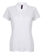 Henbury Ladies Microfine Cotton Pique Polo Shirt - thumbnail 3