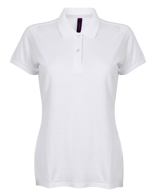 Henbury Ladies Microfine Cotton Pique Polo Shirt