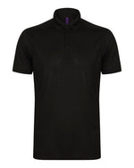 Henbury Mens Slim Fit Stretch Polo Wick Finish - thumbnail 1