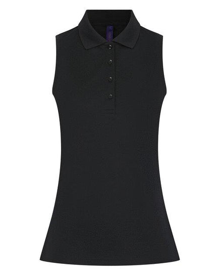 Henbury Ladies Sleeveless Polo Shirt