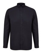 Henbury Mens Modern Long Sleeved Oxford Shirt - Classic Fit