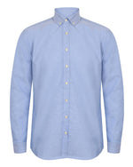 Henbury Mens Modern Long Sleeved Oxford Shirt - Classic Fit - thumbnail 2