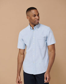 Henbury Short Sleeve Classic Oxford Shirt