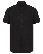 Henbury Mens Short Sleeve Modern Oxford Shirt - Regular Fit - thumbnail 1