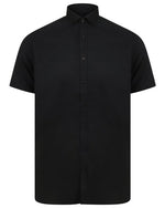 Henbury Mens Short Sleeve Modern Oxford Shirt - Slim Fit - thumbnail 1