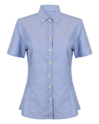 Henbury Ladies Modern Short Sleeve Regular Fit Oxford Shirt