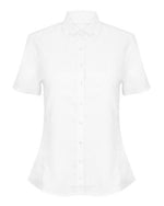 Henbury Ladies Modern Short Sleeve Regular Fit Oxford Shirt - thumbnail 2