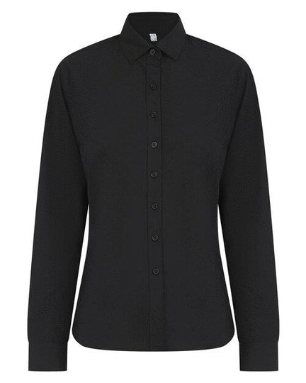 Henbury Long Sleeve Cotton Feel Shirt